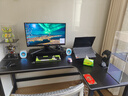 馨美凯转角电竞桌双人电脑桌台式书桌书架一体组合洞洞板桌子拐角游戏桌 右转角【单桌】碳纤色 长160cm宽100cm 实拍图