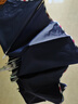 天堂 加大雨伞三折 晴雨两用商务伞经典格纹10骨大雨伞男女 藏青 实拍图