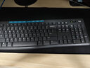 罗技（Logitech）MK275无线键鼠套装 办公无线鼠标键盘套装无线办公键鼠 电脑键盘全尺寸带无线2.4G接收器 黑蓝色 MK275+大桌垫 实拍图