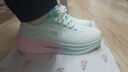 回力官方女鞋休闲运动鞋女春季新款软底舒适鞋子女 白绿粉（皮面） 39 实拍图