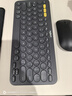 罗技（Logitech）时尚系列 K380 键盘 蓝牙办公键盘 无线键盘 女友 便携超薄键盘 笔记本键盘 黑灰色 实拍图