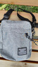 男士单肩包多层小背包轻便通勤休闲户外男斜挎包 灰色 实拍图