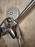 四季沐歌（MICOE）增压淋浴花洒喷头套装 浴室大面板淋浴头电镀手持花洒三件装HS122 实拍图