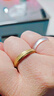 钛钢不掉色满天星磨砂戒指女轻奢高级感网红情侣对戒时尚百搭饰品 金色磨砂戒指4mm 美号9号 实拍图
