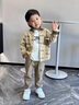 邻家米其【三件套】童装男童套装春装儿童春秋款长袖宝宝男孩春季小孩衣服 XT4335（外套+打底衫+裤）-卡其 120 码/身高110-120cm（5-6岁） 实拍图