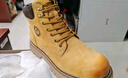 骆驼（CAMEL）【山越】高帮户外工装靴短靴登山鞋踢不烂大黄靴女马丁靴 L23W076036戈壁土黄 37 实拍图
