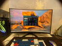 AOC 31.5英寸2K高清高刷电竞显示器1MS响应低蓝光不闪屏台式电脑外接笔记本液晶游戏直面曲面显示屏幕 CQ32G4E 2K 180HZ 曲面显示器 实拍图