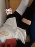 木清清天鹅绒白丝丝袜长筒白色过膝袜ins潮薄款女白长筒jk大腿黑色过膝 白色一双+黑色一双 2双 均码 160斤以内 实拍图