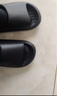 朴西新款EVA踩屎感厚底拖鞋女士居家室内情侣拖鞋男 黑色 46-47 实拍图