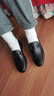 金利来（Goldlion）男鞋商务休闲鞋舒适轻质透气时尚皮鞋59683019201A黑40码 实拍图