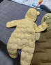 巴拉巴拉童装婴儿连体羽绒服轻薄羽绒服宝宝衣服冬装抱衣爬服男童女童 蛾黄31004 80cm 实拍图