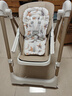 曼乐兔宝宝餐椅婴儿0-6岁多功能二合一摇椅婴幼儿折叠便携式吃饭餐桌椅 棕色【摇摇椅+万向轮+可坐可躺】 宝宝生日礼物 实拍图