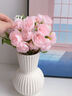 京东鲜花27头牡丹仿真花假花摆设客厅装饰花花艺摆件餐桌绢花花束拍照摄影 实拍图