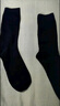 棉十三袜子男新疆棉10A抗菌防臭秋冬季黑色纯色小腿袜高筒商务长袜5双 实拍图