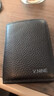 第九城(V.NINE) 卡包名片夹头层牛皮轻薄复古驾驶证皮套银行卡套送老公送男友生日礼物情人节礼物迷你证件包小巧超薄新年礼物男女  黑色 实拍图