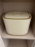 ecoco意可可 米桶防虫储米箱大米收纳盒防潮米缸面粉储存罐收纳箱储物器皿 【可放20斤】大号-奶油黄1个10L 实拍图