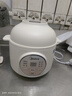 美的（Midea）电炖锅 隔水炖煲汤锅 多功能电砂锅 白瓷内胆 防干烧迷你电炖盅 bb煲 婴儿辅食锅陶瓷炖盅蒸炖锅 【 配蒸笼款】DZE1068  1L 实拍图