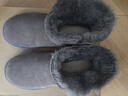 京东京造【中筒经典】雪地靴女冬季羊皮毛一体保暖防寒短靴灰色38 实拍图