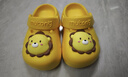 牧童儿童拖鞋夏男宝宝洞洞鞋软底女童卡通洗澡婴幼儿家居鞋奶狮黄150 实拍图