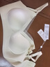 都市丽人文胸孕妇内衣怀孕期哺乳喂奶文胸产后前开扣无钢圈托聚拢香槟白L 实拍图