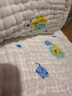 全棉时代 婴儿浴巾 新生儿童6层水洗纱布浴巾宝宝纯棉 狮子飞机蓝95*95cm 实拍图