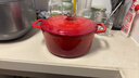 双立人（ZWILLING）珐琅锅铸铁锅汤锅圆形炖锅煲汤锅炖肉锅燃气电磁炉通用 红色24cm 实拍图