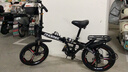 凤凰（Phoenix） 折叠自行车女男士儿童学生轻便携免安装载可折叠小轮单车 【免安装/钢架】7速三刀黑色 20寸【适合身高145-175cm】 实拍图