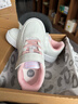 361°儿童四季板鞋男女童(3-12岁)百搭魔术贴滑板鞋小白鞋 粉29 实拍图