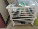 霜山斜口多层蔬菜篮收纳筐杂物整理筐储物筐厨房叠加置物架10kg 白色2层(面宽54.5进深38高51cm) 实拍图