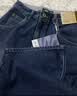 森马（Semir）牛仔裤女抓毛阔腿裤舒适港风冬季新款显腿长拖地裤ins潮 牛仔黄泥染80325 L 实拍图