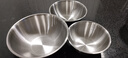 不锈钢沙拉盆子调料盆打蛋盆带刻度盆年货礼盒拌菜泡面碗米酒碗 本色 17cm -19-22cm 三件套 实拍图