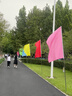 欧唛（oumai）彩旗刀旗红旗工地旗开业活动庆典彩旗户外旗五彩旗子红黄蓝粉绿五色旗共10面 【京东7仓】竖版-4号刀旗60*90CM-5色 实拍图