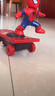 soumade蜘蛛侠特技滑板车儿童电动玩具车男孩玩具灯光音乐儿童礼物 实拍图