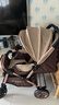 奔昂 婴儿推车可坐可躺轻便避震宝宝折叠婴儿车双向BB童车手推车 升级卡其+一键单手收+可坐躺+可双向推行+四轮高配 实拍图