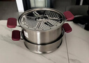 美厨（maxcook）蒸锅 304不锈钢30CM三层蒸锅猫爪复底汤锅燃气电磁炉通用 新上市 实拍图