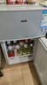 奥克斯（AUX）家用双门迷你小型冰箱 冷藏冷冻保鲜小冰箱 宿舍租房节能电冰箱 【国家补贴】BCD-30K118 基础款 银色 实拍图