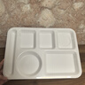 今万福 商用特厚密胺餐盘六格仿瓷 分格饭盘快餐盒打菜盘 白色 实拍图