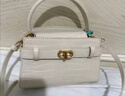 CHARLES&KEITH鳄鱼纹凯莉包手提斜挎婚包包女包生日礼物CK2-50270880-1 Ivory象牙色 S 实拍图