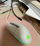 罗技（G）G102 有线游戏鼠标 白色 RGB灯效 吃鸡鼠标 绝地求生 轻量化设计 G102第二代 实拍图