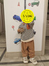 嘟嘟家童装男童秋季套装儿童运动服宝宝polo衫两件套小童秋装 黑白条100 实拍图