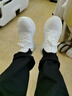 回力官方男鞋冬季运动鞋男厚底休闲鞋减震鞋子男保暖跑步鞋男 白色 40 实拍图