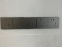 公牛开关插座面板全屋套装G12灰色五孔一开墙壁暗装超薄墙面官方旗舰 斜五孔十只装【京仓直发】 实拍图