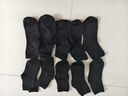 宜而爽【7A抑菌防臭】男士袜子男夏季中短筒袜男袜吸汗男袜10双 黑色 实拍图