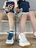 YONEX尤尼克斯羽毛球鞋yy入门级训练减震动力垫男女SHB101CR 白/金40.5 实拍图
