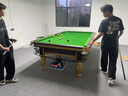 都格台球桌标准型钢库家用斯诺克商用成人球桌子中式黑八室内 9尺 银腿-【高配】-木库-大理石 实拍图