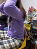 探拓（TECTOP）抓绒衣 户外加厚保暖女抓绒衣纯色立领半开衫柔软舒适抓绒衣 WZRY034 女款丁香紫 2XL 实拍图