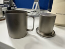 德斯汉菲纯钛双层泡茶杯茶水分离男士办公室喝茶杯子钛合金高档水杯茶道杯 轻饮380ML+细密泡茶滤网 实拍图