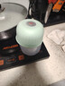 绞肉机小型打蒜器家用绞蒜切蒜器多功能辅食料理机电动蒜泥神器蒜蓉机自动切菜机压蒜器 浅绿色 0.26L （塑料杯） 实拍图