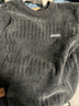 吉普（JEEP）毛衣男秋冬季加绒加厚保暖针织衫男士圆领衣服男装 深灰加绒 2XL  实拍图