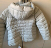 坦博尔轻薄羽绒服女短款连帽百搭休闲秋冬女士外套 浅云白 S(160) 实拍图